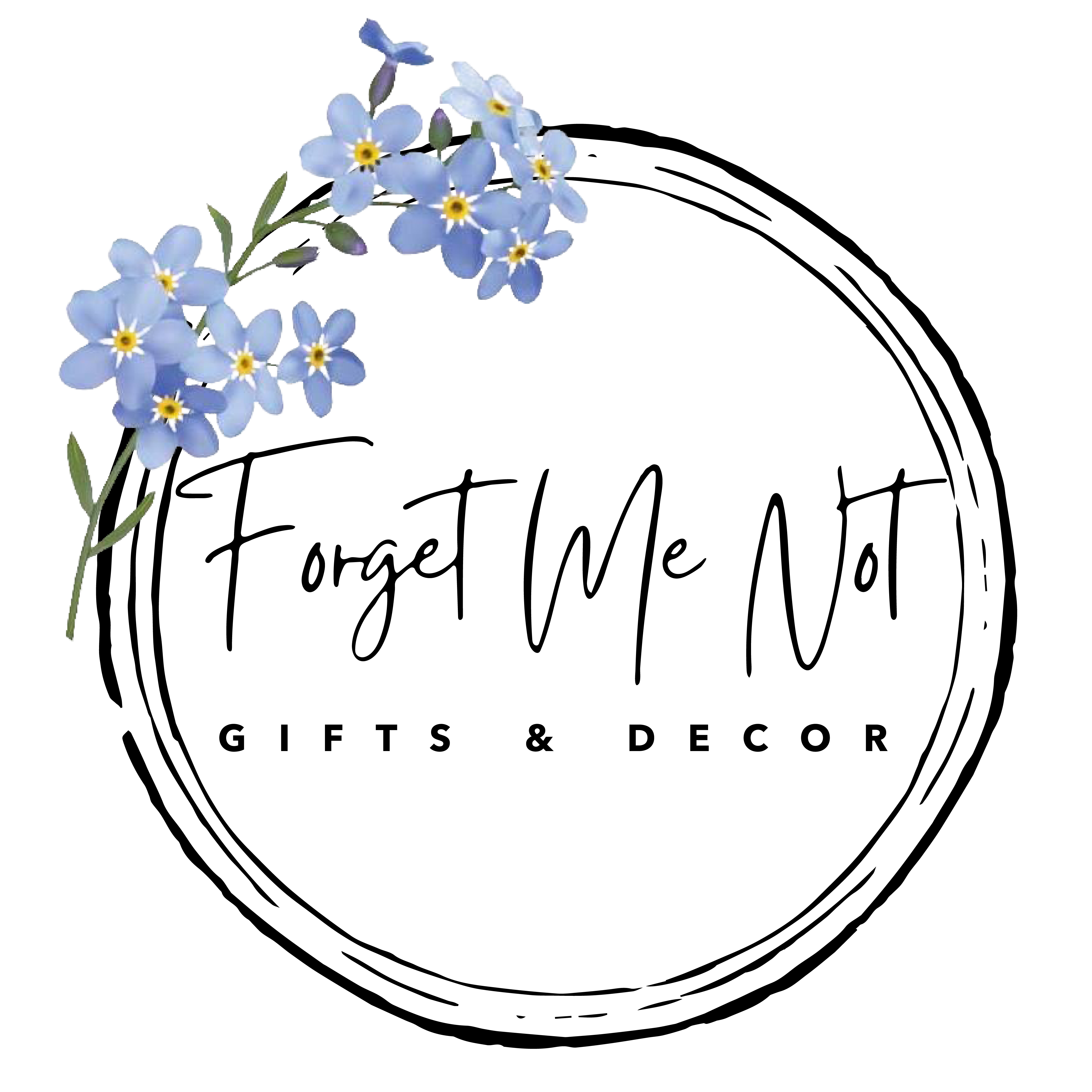 Forget-me-not card — Mary's House Designs Art, cards and gifts.